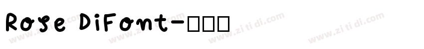 Rose DiFont字体转换